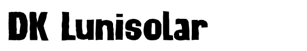 DK Lunisolar font preview